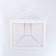 Gift package with a wide bottom and window 35 x 29 x 28 cm, white