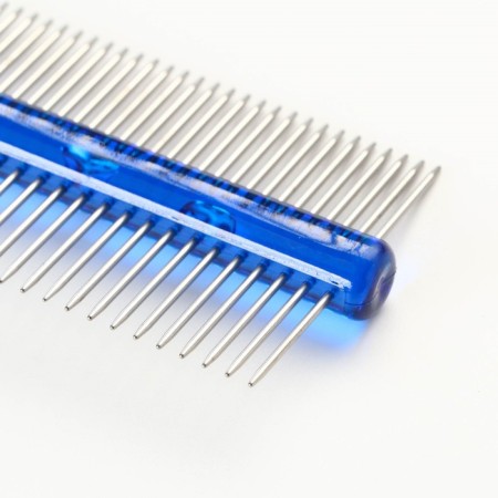 Combing a comb “bubbles” of two -sided, transparent, 19.5 x 5.6 cm, blue-2
