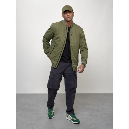 Male bomber, size 58, khaki color-7