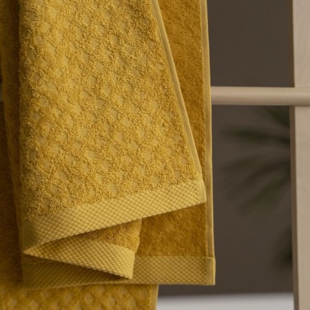 Terry towel Pasionaria "Memo", 450 g, size 30x50 cm, mustard color-2