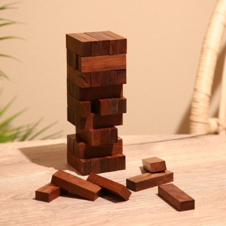Game desktop "jenga" 21x8.5x6.5 cm, wooden wood-3