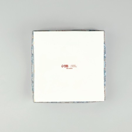 Box for 9 sweets with cells "New Year's town", 14.5 x 14.5 x 3 cm, New Year-3