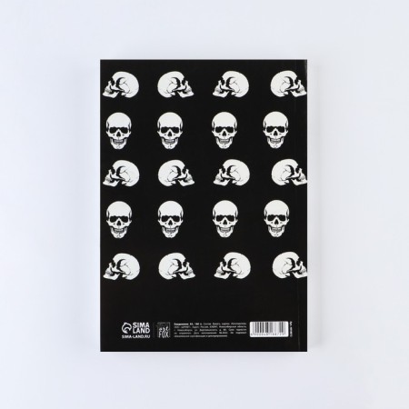 Diary "Skull", A5, 160 sheets, soft cover-5