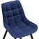 SHELS on a metal frame Chelsea Metal/velor, black/blue 50x60x80 cm