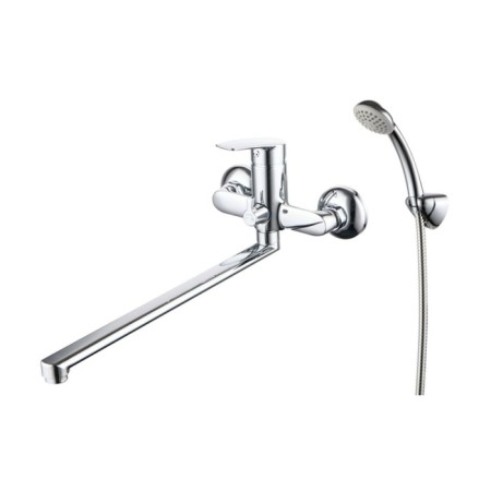 MILARDO Horizont Horsb02M10 bath mixer, single -leaf, long surge 350 mm, chrome