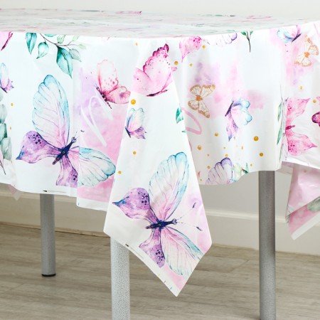 Single tablecloth "Butterflies" 180x137-3