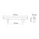 Cappio Frida-stainless handle, stainless steel, d = 12 mm, m/o 192 mm, white color, 4 pcs.