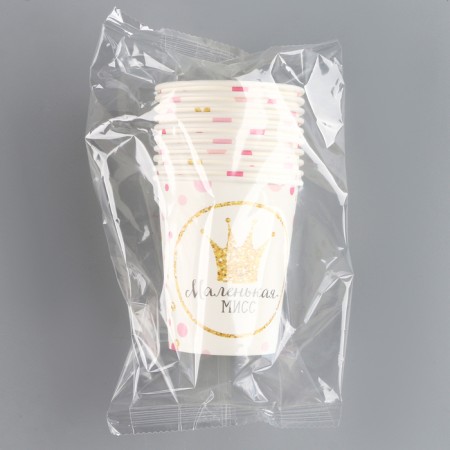 A single -paper glass "Little Miss", 250 ml-2