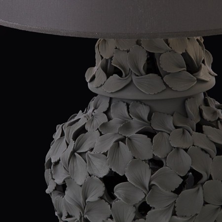 Lamp "Solder of the petals" black, 27 × 27 × 57 cm-1
