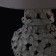 Lamp "Solder of the petals" black, 27 × 27 × 57 cm