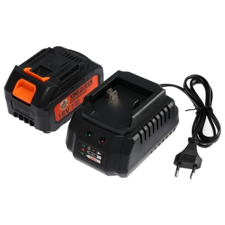 Battery angular grinder Kingqueen KQ-YJ803A, Brightless, 18 V, 2x4 Ah, D = 125 mm-7