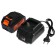 Battery angular grinder Kingqueen KQ-YJ803A, Brightless, 18 V, 2x4 Ah, D = 125 mm