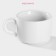 Coramic deed COFFEE BREAK, 150 ml, white color