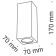 Ceiling light Technical C006CW-01W, GU10, 1x30 W, 70x70x170 mm, white