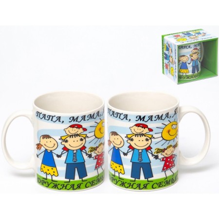 Elrington Mug "Friendly Family", 350 ml