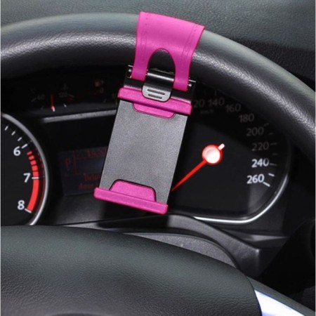 Torso phone holder for a steering wheel, sliding 55-70 mm, mix