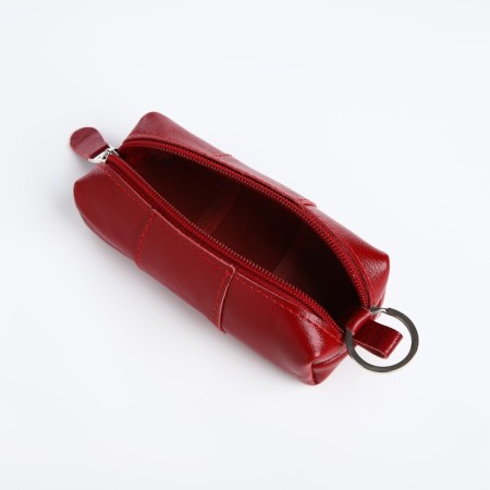 Key of zipper, length 12, 5 cm, ring, red color-1