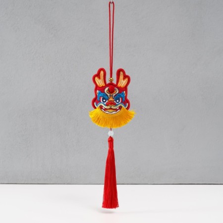 Suspension-Sasha Textile "Dragon" red 2x7.5x24 cm
