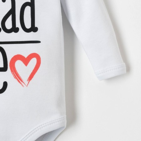 Body crumb I am "Mom+DAD", white, height 80-86 cm-3