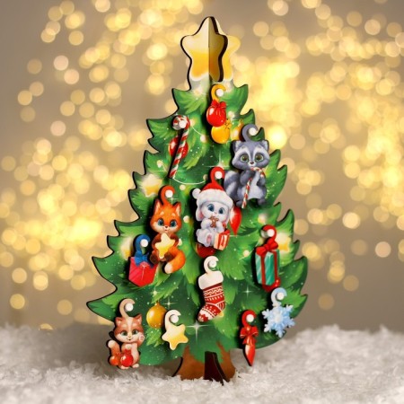 New Year's board game "New Year! New Year tree "-1