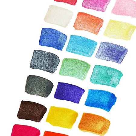 Watercolor 24 colors (12 classic + 12 pearl) Calligrata-6