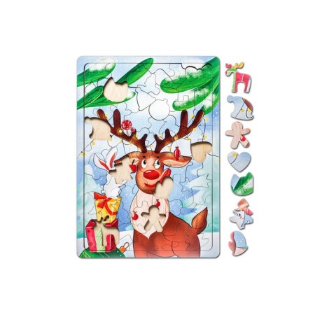 Puzzle "Happy Deer"-1