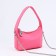 Baget bag with zipper, chain, pink color