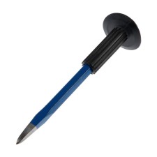 The chisel of the pico -shaped tundra, reinforcing steel, rubber handle, 250 mm