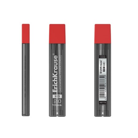 Set of sections for mechanical pencils of 10 pieces Erichkrause, NV, Grifel D = 2.0 mm, plastic case-1