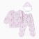 Kit for newborns, white color/bagels, height 62 cm