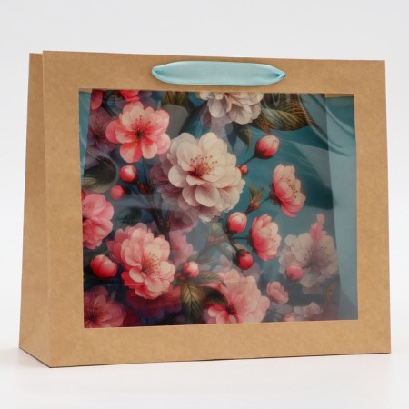 PVC package window, "flowers", 31 x 11 x 26 cm