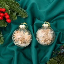 Set of balls plastic D-8 cm, 2 pcs 
