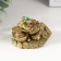 NECKE Bronze "Toad on coins with a bowl" 7 x 6 x 5 cm