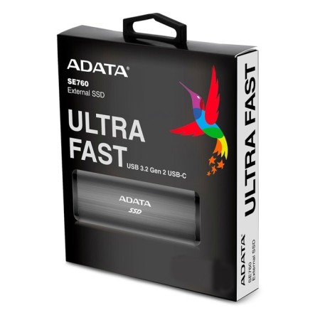 SSD A-Data USB-C 2TB ASE760-2TU32G2-CBK SE760 1.8 "Black-1
