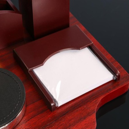 Table set 4V1 with a business card holder, red tree-10