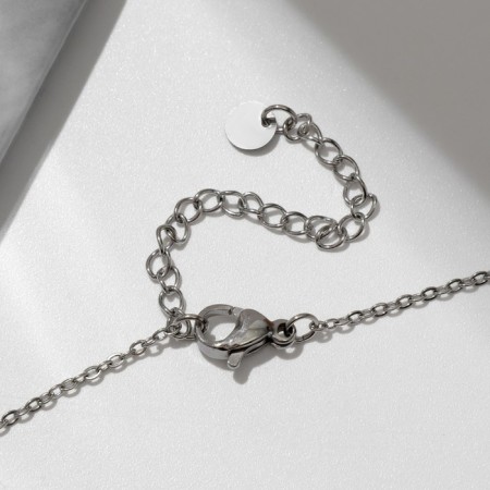 Coop Xuping rings with beads, white color in silver, 40 cm-2