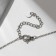 Coop Xuping rings with beads, white color in silver, 40 cm
