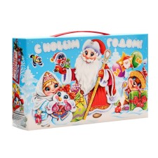 New Year. Gift set of sweets 