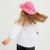 Hat with bombs for Minaku girl, size 50, pink color