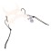 Mask "Devil", white color