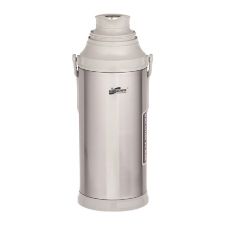 Thermos 2 l, with a glass flask, retains heat 12 hours, with a mug, gray-1