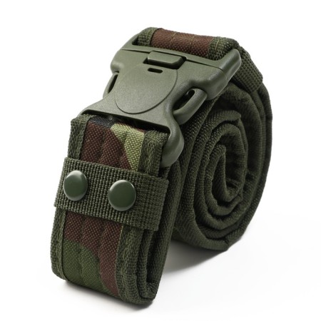 Tactical belt, 130 cm, width 5 cm, camouflage Woodland-1