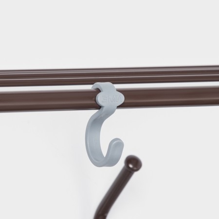 Ban with a shelf 100 cm, brown color-2