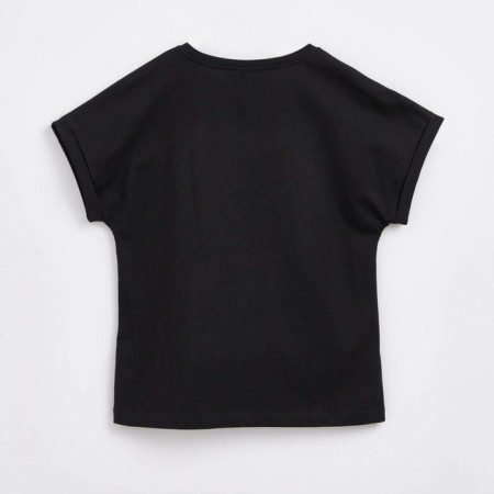 Female T -shirt, size s, black color-4