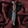 Caucasian knife, tourist "east" with scabbard, steel - 40x13, handle - nut, 14 cm