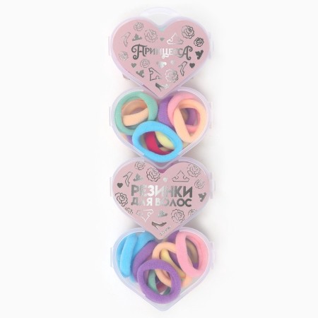 Gift set, hair gum 20 pcs, hairpin crab 20 pcs, princesses-2