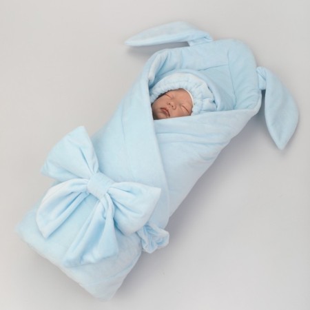 Set for discharge Demi-season Kinderlitto "Rabbit", 5 items, height 50-56 cm, blue color-7