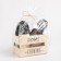 Gift Home Cooking: a towel, a mittens-output, a kitchen blade, a whisk, a sponge