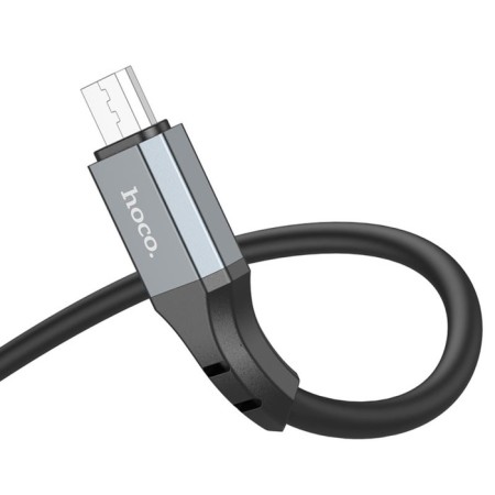 Hoco X92, MicroUSB - USB, 2.4 A, 3 m, braid, black-2