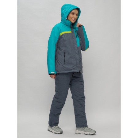 Ski suit female, size 58, green color-27